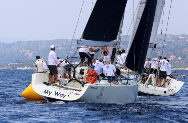 Greek national champion My Way on their way to earning their second first place in today's first race - 2016 ORC European Championship &copy; Andrea Carloni